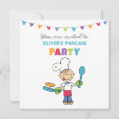 Willkommen bei der Pancake Party-Einladung Save The Date (Vorderseite)