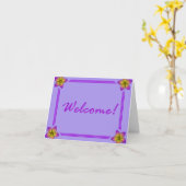 Willkommen bei der Postkarte des Gastes (Gelbe Blume)