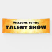 Willkommen bei der Talentshow Gelb und Orange Banner (Horizontal)