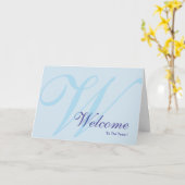 Willkommen bei der Team Monogram Karte (Gelbe Blume)