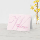 Willkommen bei der Team Monogram Karte (Gelbe Blume)
