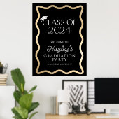 Willkommen bei der Wave Black Gold Graduation Part Poster (Heimbüro)