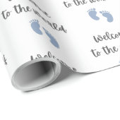 Willkommen bei der Welt Baby Packpapier (Rolleneckpunkt)