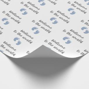 Willkommen bei der Welt Baby Packpapier