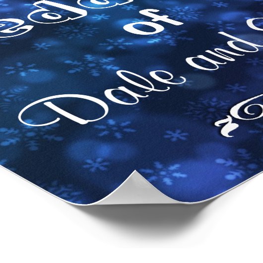 Willkommen bei der Winterhochzeit des Posters der  Poster (Ecke)