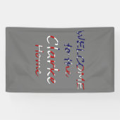 Willkommen bei der YourName-Zuhause auf der US-Fla Banner (Horizontal)