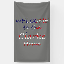 Willkommen bei der YourName-Zuhause auf der US-Fla Banner