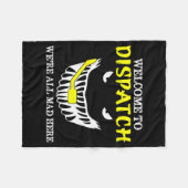 Willkommen bei Dispatch Funny 911 Dispatch Hallowe Fleecedecke (Vorderseite (Horizontal))