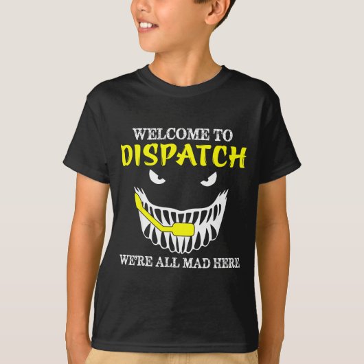 Willkommen bei Dispatch Funny 911 Dispatch Hallowe T-Shirt (Vorderseite)