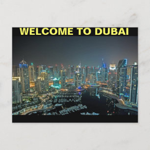 WILLKOMMEN BEI DUBAI POSTCARD VON MOJISOLA A GBADA POSTKARTE