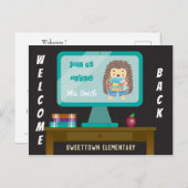 Willkommen bei E-Learning Postcard Postkarte (Vorne/Hinten)