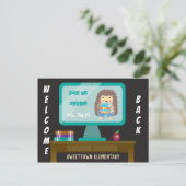 Willkommen bei E-Learning Postcard Postkarte (Stehend Vorderseite)