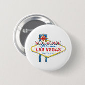 Willkommen bei Fabulous Las Vegas Button (Vorne & Hinten)