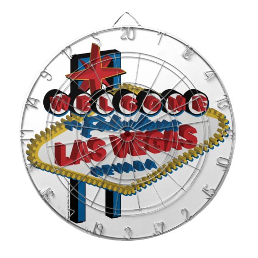 Willkommen bei Fabulous Las Vegas Dartscheibe (vorne)