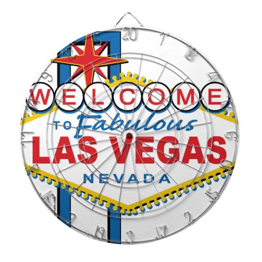 Willkommen bei Fabulous Las Vegas Dartscheibe (vorne)