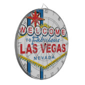 Willkommen bei Fabulous Las Vegas Dartscheibe (Vorderseite Links)