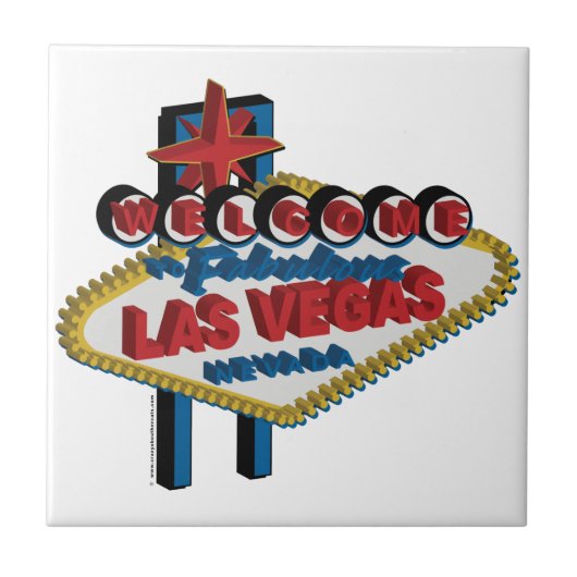Willkommen bei Fabulous Las Vegas Fliese (Vorderseite)