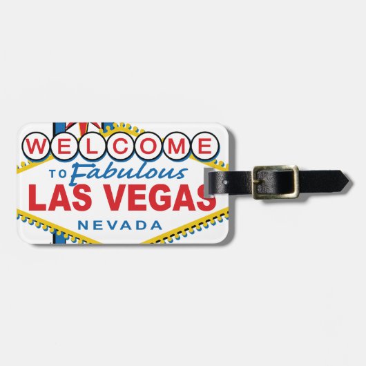 Willkommen bei Fabulous Las Vegas Gepäckanhänger (Vorderseite horizontal)