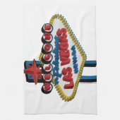 Willkommen bei Fabulous Las Vegas Geschirrtuch (Vertikal)