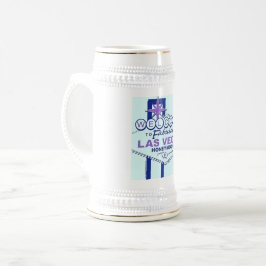 Willkommen bei Fabulous Las Vegas Honeymoon Bierglas (Vorderseite Links)