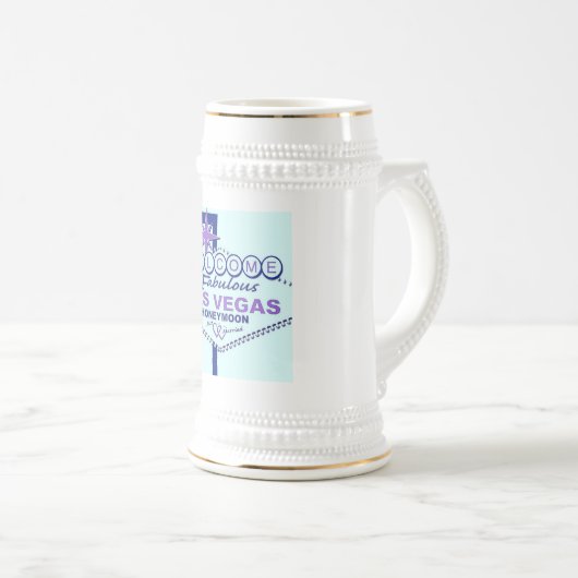 Willkommen bei Fabulous Las Vegas Honeymoon Bierglas (VorderseiteRechts)