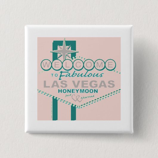 Willkommen bei Fabulous Las Vegas Honeymoon Button (Vorderseite)