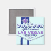 Willkommen bei Fabulous Las Vegas Honeymoon Magnet (Vorderseite/Rückseite)
