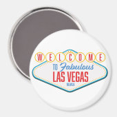 Willkommen bei Fabulous las vegas Magnet (Vorderseite/Rückseite)