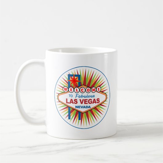 Willkommen bei Fabulous Las Vegas Nevada Kaffeetasse (Links)