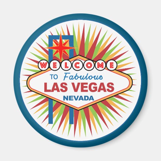 Willkommen bei Fabulous Las Vegas Nevada Magnet (Vorne)