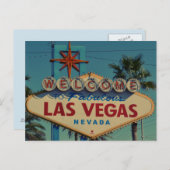 Willkommen bei Fabulous Las Vegas Nevada Postkarte (Vorne/Hinten)