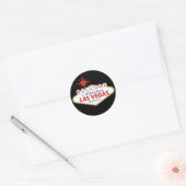 Willkommen bei Fabulous Las Vegas, Nevada Runder Aufkleber (Umschlag)