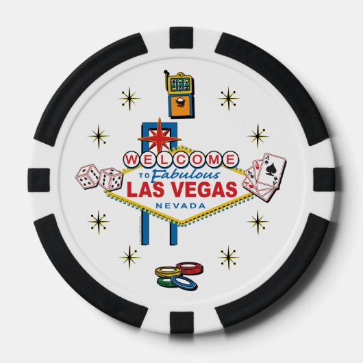 Willkommen bei Fabulous Las Vegas Pokerchips (Vorderseite)