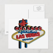 Willkommen bei Fabulous Las Vegas Postkarte (Vorne/Hinten)