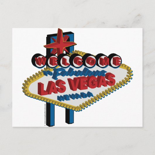 Willkommen bei Fabulous Las Vegas Postkarte (Vorderseite)