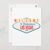 Willkommen bei Fabulous las vegas Postkarte (Vorne/Hinten)