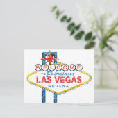 Willkommen bei Fabulous Las Vegas Postkarte (Stehend Vorderseite)