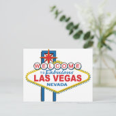 Willkommen bei Fabulous Las Vegas Postkarte (Stehend Vorderseite)