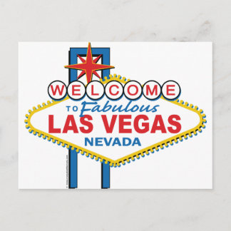 Willkommen bei Fabulous Las Vegas Postkarte