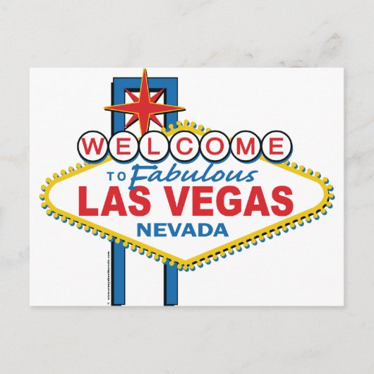 Willkommen bei Fabulous Las Vegas Postkarte (Vorderseite)