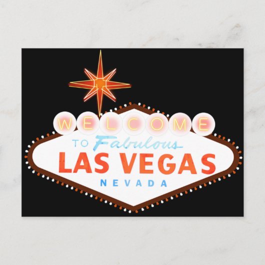 Willkommen bei Fabulous Las Vegas Postkarte (Vorderseite)