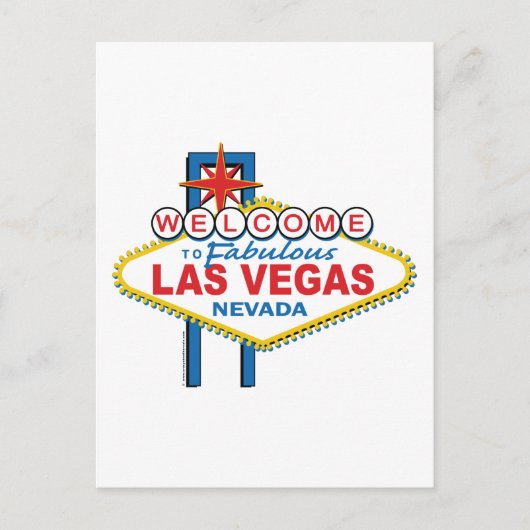 Willkommen bei Fabulous Las Vegas Postkarte (Vorderseite)