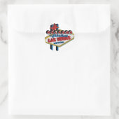 Willkommen bei Fabulous Las Vegas Runder Aufkleber (Tasche)