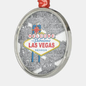 Willkommen bei Fabulous Las Vegas Silbernes Ornament (Links)