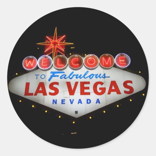 Willkommen bei Fabulous Las Vegas Stickers (Vorderseite)