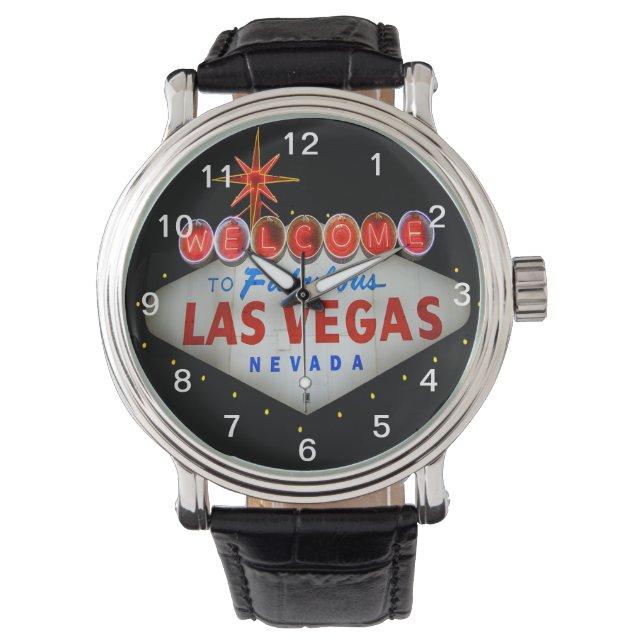 Willkommen bei Fabulous Las Vegas Watch Armbanduhr (Vorderseite)