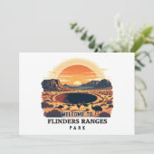 Willkommen bei Flinders Ranges National Australian Einladung (Stehend Vorderseite)