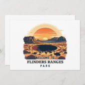Willkommen bei Flinders Ranges National Australian Einladung (Vorne/Hinten)