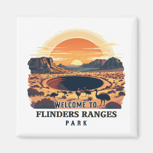 Willkommen bei Flinders Ranges National Australian Magnet