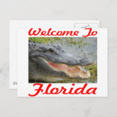 Willkommen bei Florida Gator Postkarte (Vorne/Hinten)